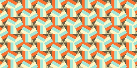 Simple ornamental pattern, textile print. Pattern for fabric and trellis. Geometric pattern. Seamless surface. Minimalist wallpaper.