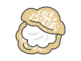 シュークリームのイラスト