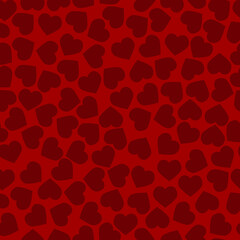 Abstract pattern of hearts, seamless. Gift wrap. Print for printing. Vector