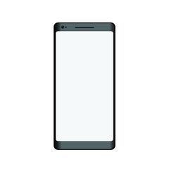 Phone with a blank screen. Mobile vector Illustrations.
Mobile vector model.  