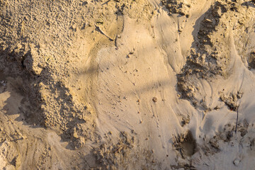 Light sea sand with a beautiful texture