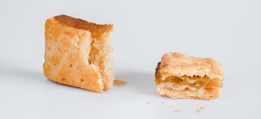 Traditional pineapple jam in roll pies.