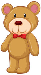 Obraz na płótnie Canvas A teddy bear toy in standing pose