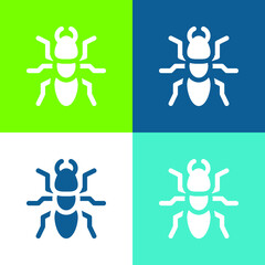 Ant Flat four color minimal icon set