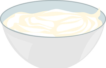 ボウルと生クリーム