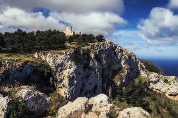 Fototapeta premium Capo Gallo near mondello on Sicily in Italy, Europe