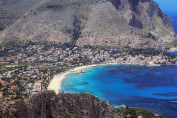 Fototapeta premium Capo Gallo near mondello on Sicily in Italy, Europe