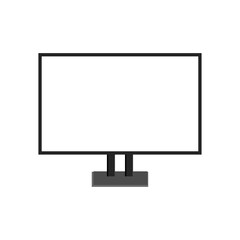 Computer monitor isolated on white, clipping path