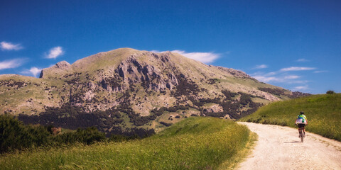 Fototapeta premium Landscape near Corleone in Inner Sicily in Spring in Italy, Europe