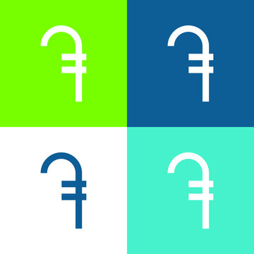 Armanian Dram Flat four color minimal icon set