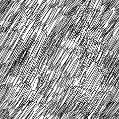 Seamless pattern of doodles in black and white. You can use it for your own design.