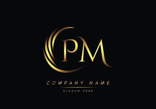 Initial PM beauty monogram and elegant logo design - stock vector 2762603 |  Crushpixel