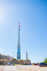 radio transmitter at the top of the hill