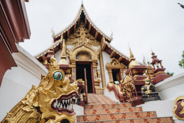 Buddhist temple of Wat Rajamontean in Chiang Mai, Thailand.