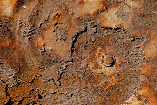 Closeup rusty metal, corroded texture, rusted metal texture background, worn metal texture, craquelures, crackle pattern