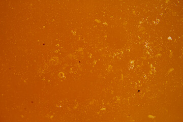 Food background. Fresh natural summer honey texture with macro. Top view, overhead.