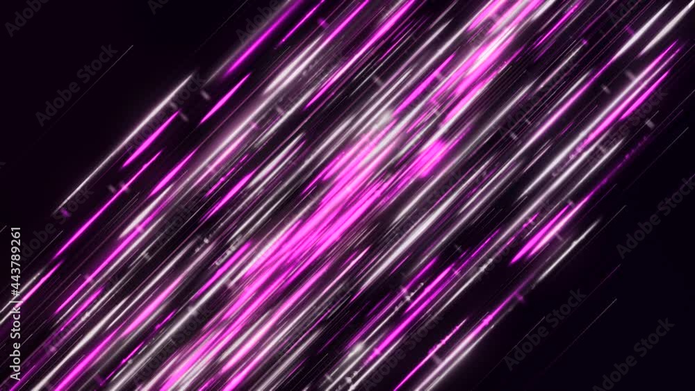 Poster futuristic flow of shining lines. animation. beautiful cosmic path of shining lines on black backgro