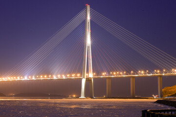 Obraz premium bridge at night
