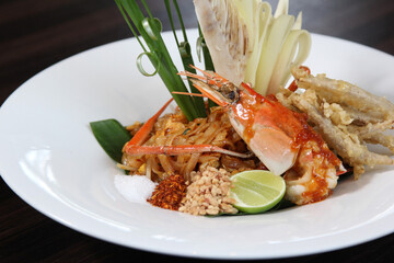 Thai food Pad thai , Stir fry noodles in padthai style. Fried Noodles 
