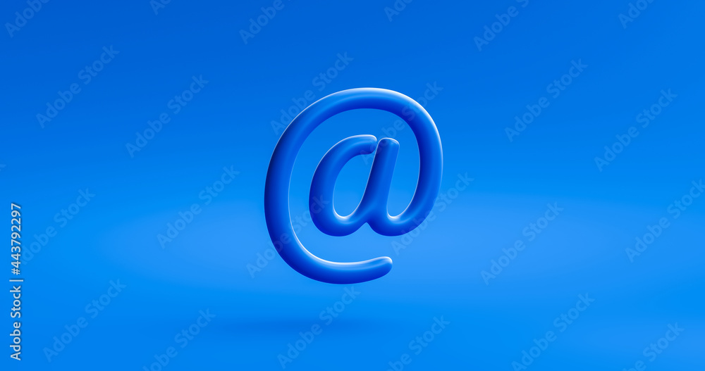 Poster email address icon logo communication mail or business website contact message symbol on send newsle