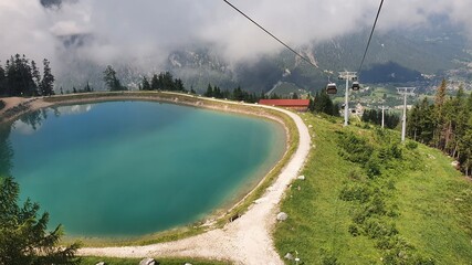 Blick auf den Speichersee am Jenner