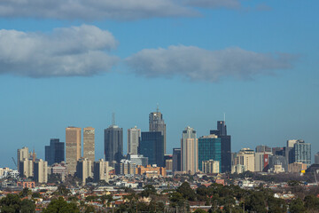 オーストラリア　メルボルンの都市景観