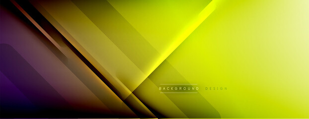 Abstract background. Shadow lines on bright shiny gradient background.