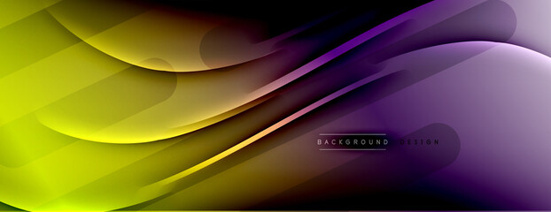 Abstract background. Shadow lines on bright shiny gradient background.