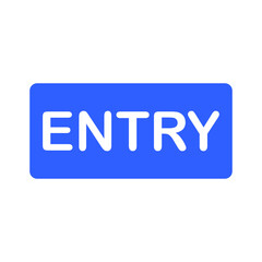 entry icon design vector graphics