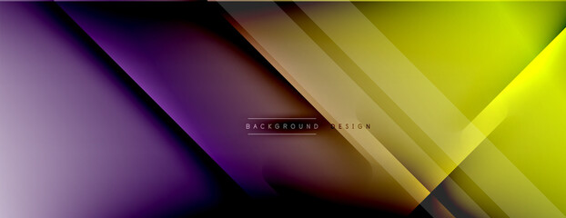Abstract background. Shadow lines on bright shiny gradient background.