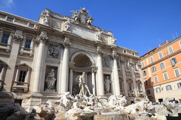 Fototapeta na wymiar Rome landmark - Trevi Fountain