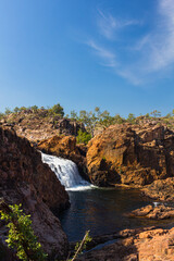 オーストラリア　ニトミルク国立公園のエディス滝