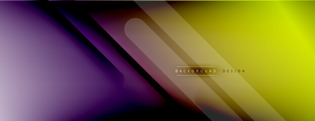 Abstract background - lines composition created with lights and shadows. Technology or business digital template. Trendy simple fluid color gradient abstract background with dynamic