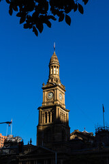 Fototapeta na wymiar オーストラリア　シドニーのタウンホールの時計台