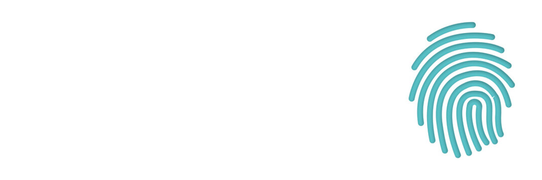 Fingerprint scanner line icon, id and security, 