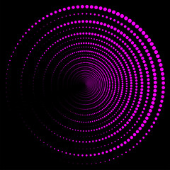 pink halftone effects, Halftone circular dotted frames on dark background