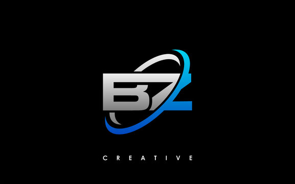 BZ Letter Initial Logo Design Template Vector Illustration