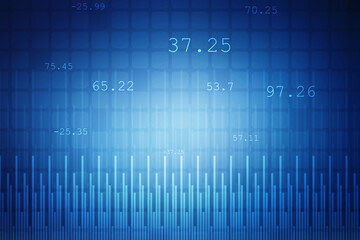 Obraz premium Business Growth graph on technology background, Futuristic raise arrow chart digital transformation abstract technology background. Big data and business growth currency stock and investment economy