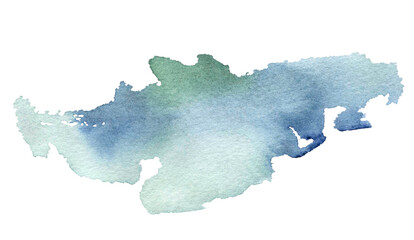 Green and blue watercolor background. Hand drawn watercolor background. Watercolor free designs. Abstract watercolor background
