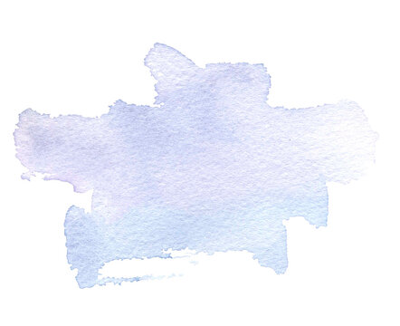 Blue Watercolor Background With A Light Pink Shade. Hand Drawn Watercolor Background. Watercolor Free Designs. Abstract Watercolor Background
