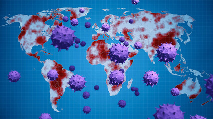 世界のウイルス感染拡大