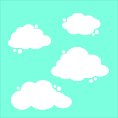set of clouds