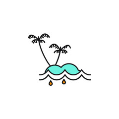 water icons symbol vector elements for infographic web