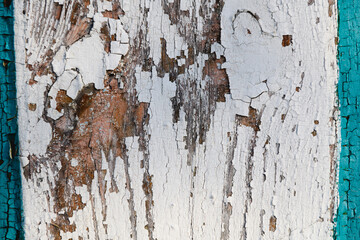 Close up wooden texture with old paint