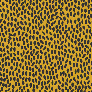 Animal Spots Texture Print Vector Seamless Pattern