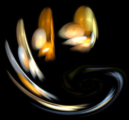 image of one  Illustration of digital fractal
