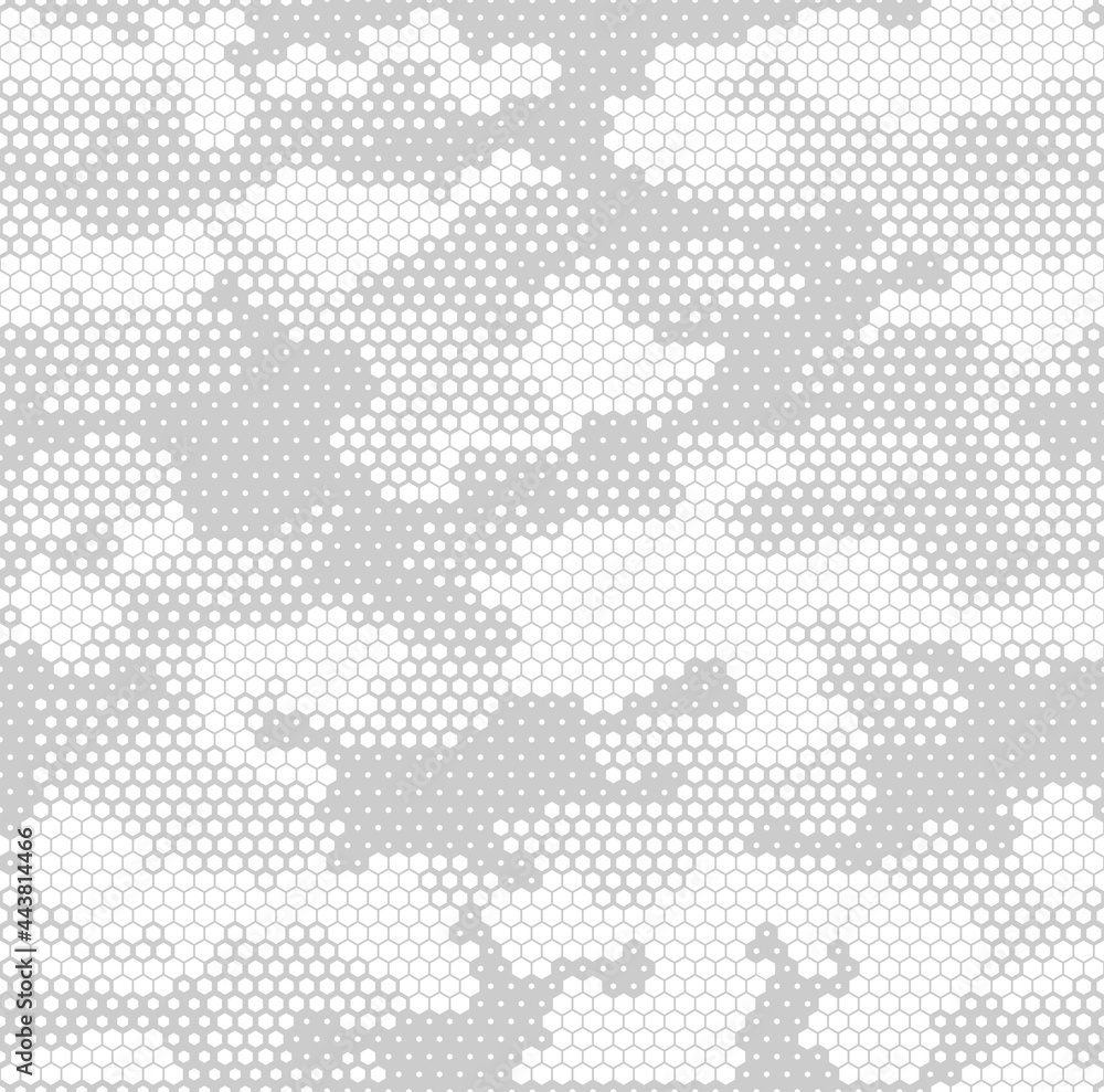 Aufkleber seamless camouflage pattern. military texture from hexagonal elements. abstract camo. print on fabri