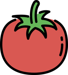 tomato color outline icon