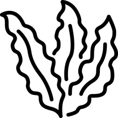 seaweed outline icon © tulpahn