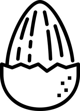 recommend clip art: almond outline icon